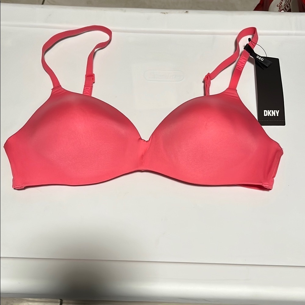 DKNY Pink T-Shirt Bra with Molded Cups
